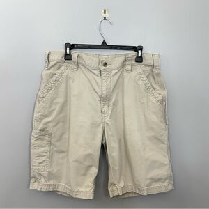 CARHARTT Tan Cargo Work Utility Shorts Original Fit size 36